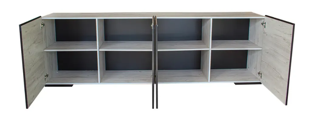 Buffet-Elba-decor-papier-coloris-chene-blanchi-open-240cm-Divaco.webp