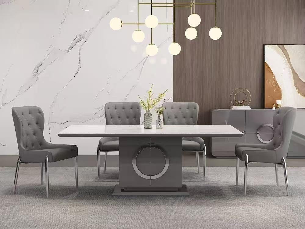 CHAISE 12217 GRIS ARGENT 620X600X970