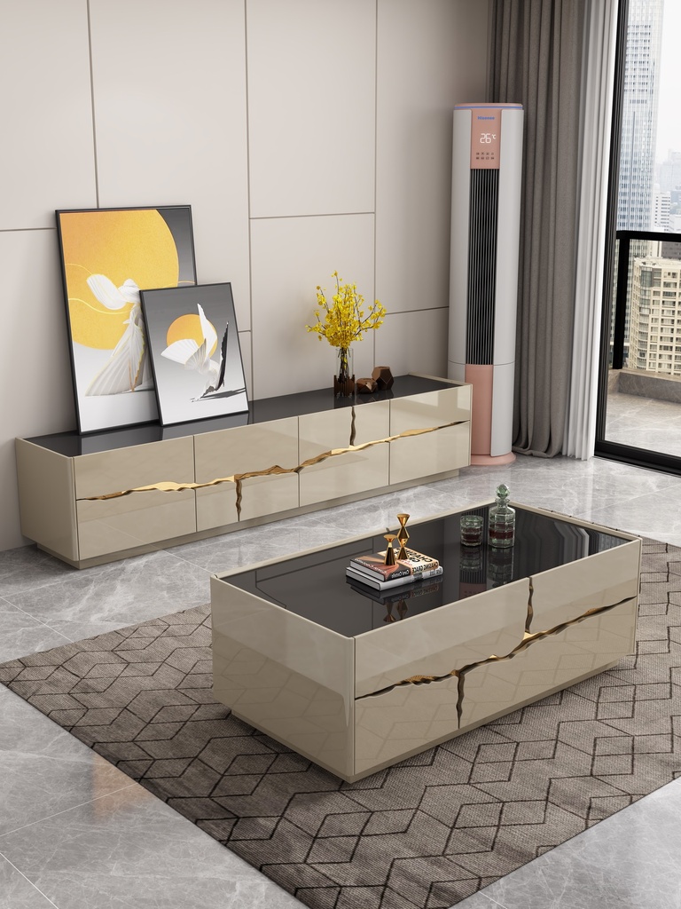 TABLE TV  2000CMX400CMX410CM  92636 BEIGE DORE