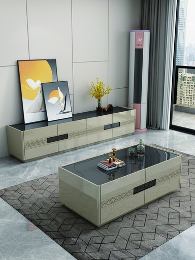 TABLE TV  2000CMX400CMX410CM  92494 BEIGE DORE  