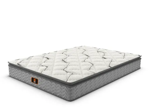 MATELAS AVEC SURMATELAS INTEGRE 160X200X26 M110  GRIS