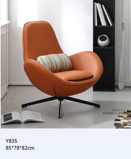 FAUTEUIL  DE CHAMBRE  85*78*82 REF 1298 ORANGE