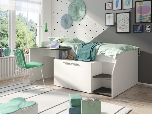 LIT MULTI BLANC/GRIS W10227